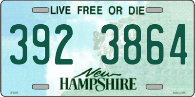 NH license plate 3923864