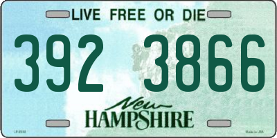 NH license plate 3923866