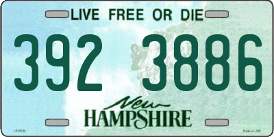 NH license plate 3923886