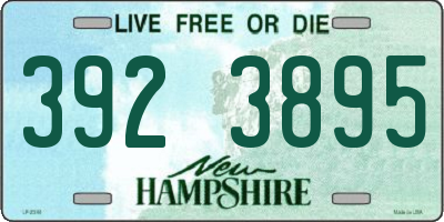 NH license plate 3923895