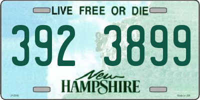 NH license plate 3923899