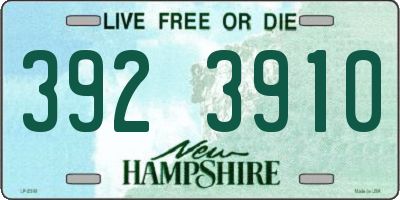 NH license plate 3923910