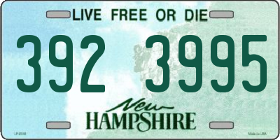 NH license plate 3923995