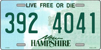 NH license plate 3924041