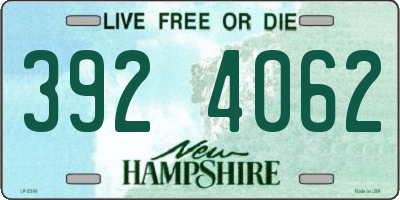 NH license plate 3924062