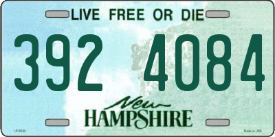 NH license plate 3924084