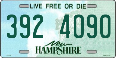 NH license plate 3924090