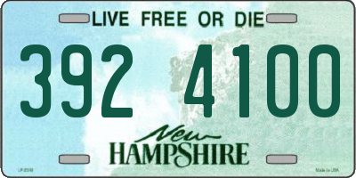 NH license plate 3924100
