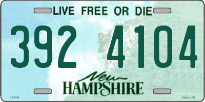 NH license plate 3924104