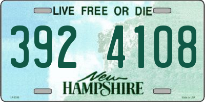 NH license plate 3924108