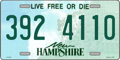NH license plate 3924110