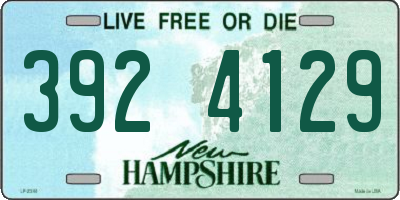 NH license plate 3924129