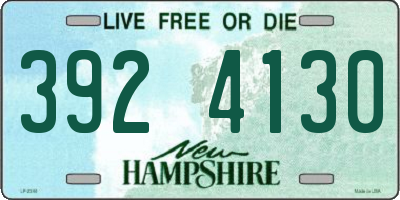 NH license plate 3924130