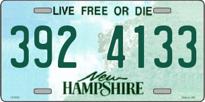 NH license plate 3924133