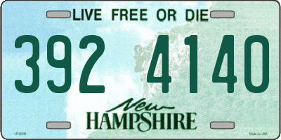 NH license plate 3924140