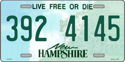NH license plate 3924145
