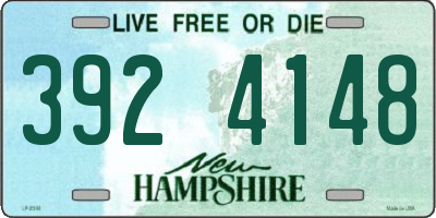 NH license plate 3924148