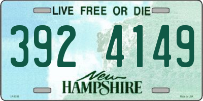 NH license plate 3924149