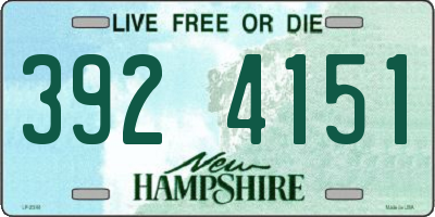 NH license plate 3924151