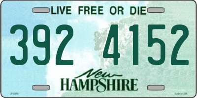 NH license plate 3924152