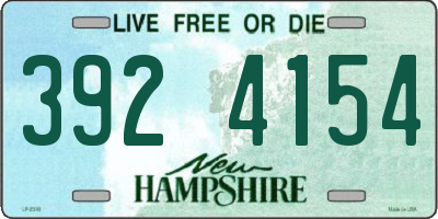 NH license plate 3924154