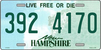 NH license plate 3924170