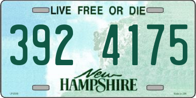 NH license plate 3924175