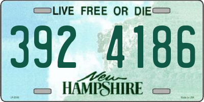 NH license plate 3924186
