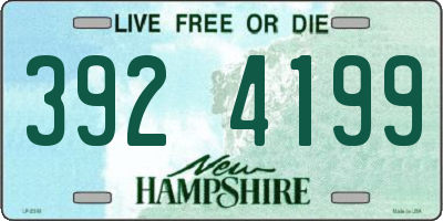 NH license plate 3924199
