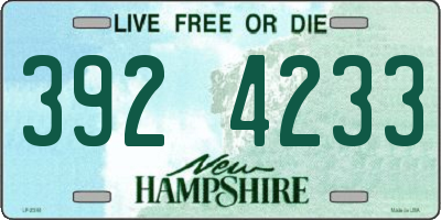 NH license plate 3924233