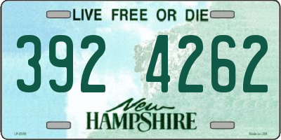 NH license plate 3924262