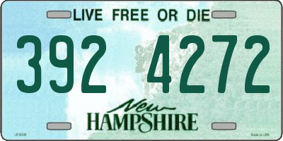 NH license plate 3924272