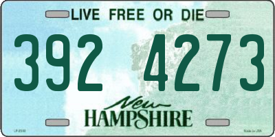 NH license plate 3924273