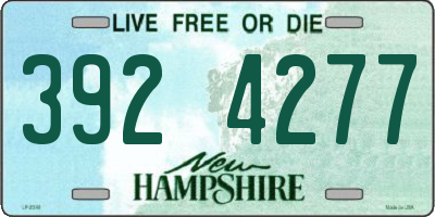 NH license plate 3924277