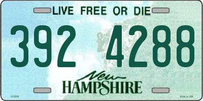 NH license plate 3924288