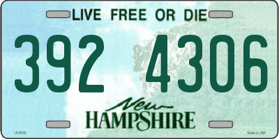 NH license plate 3924306