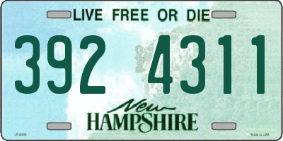 NH license plate 3924311