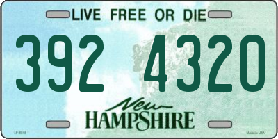 NH license plate 3924320