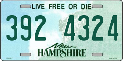 NH license plate 3924324