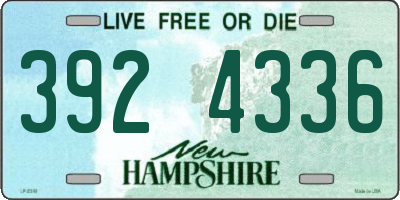 NH license plate 3924336