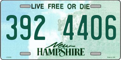 NH license plate 3924406