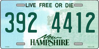 NH license plate 3924412