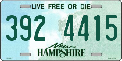 NH license plate 3924415