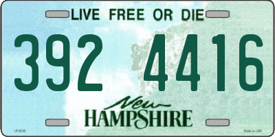 NH license plate 3924416
