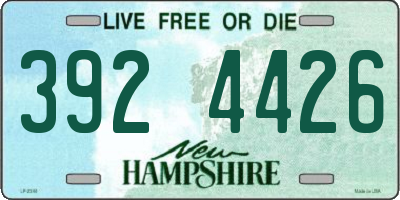 NH license plate 3924426