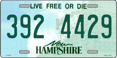 NH license plate 3924429
