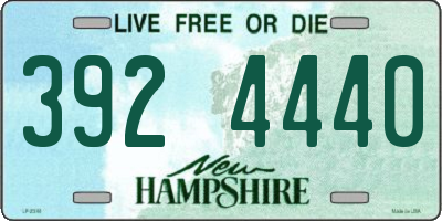 NH license plate 3924440