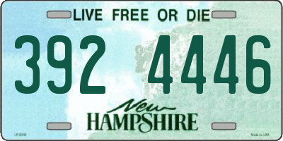 NH license plate 3924446