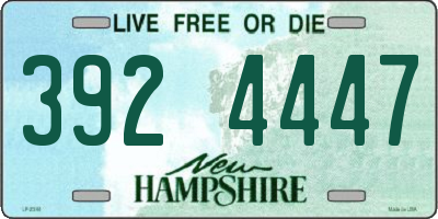 NH license plate 3924447