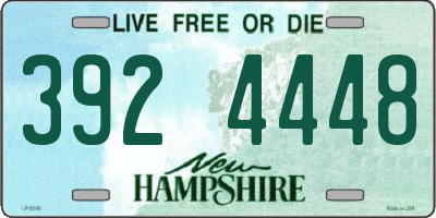 NH license plate 3924448
